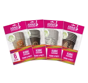 AKC. GRILL Kubki papierowe zwykłe 6x 200ML 1